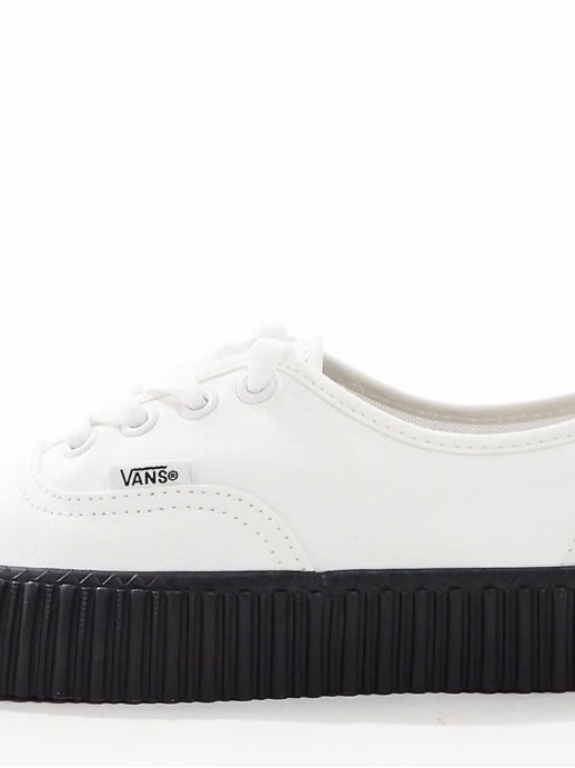 Vans Authentic Creeper Women’s White/Black Sneakers!!(8.5)
